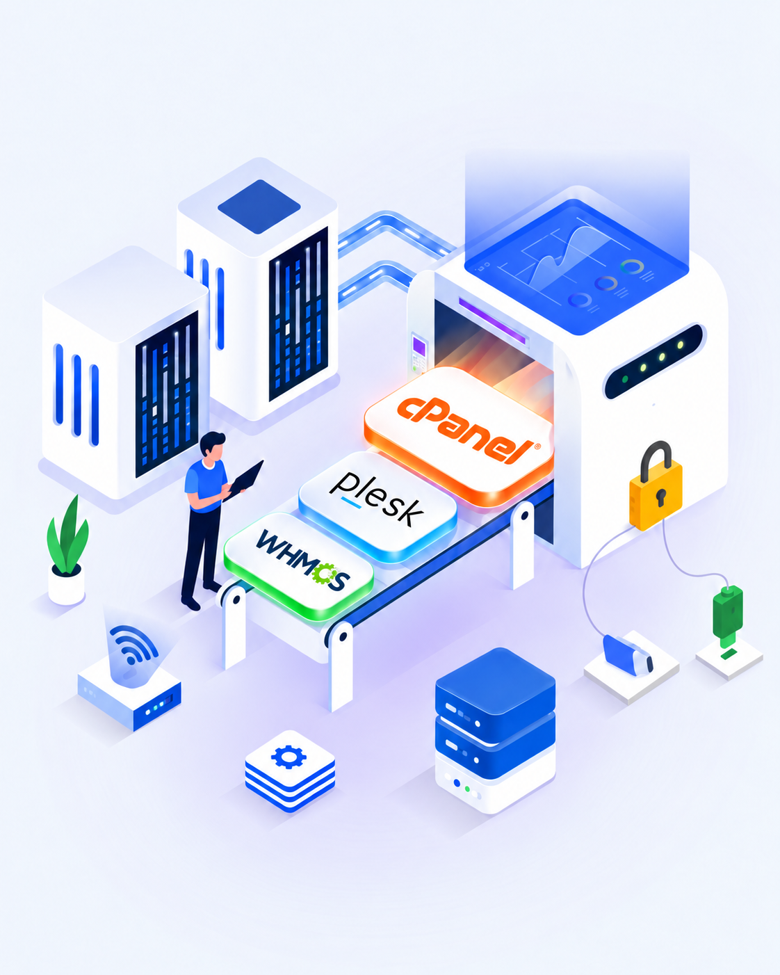 Isometric License Automation Datacenter