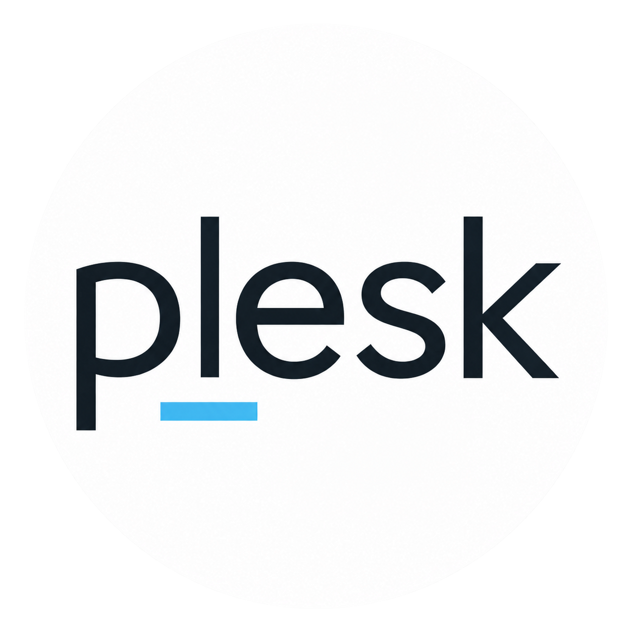 Plesk logo circular product icon